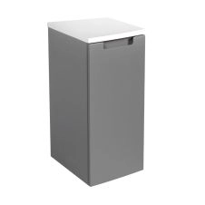 Side Vanity Cabinet Delux Collection Gray Matt Color 12" - Left